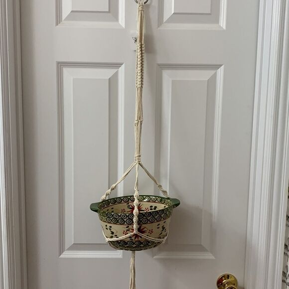 Potey macramé various plant hangers with S hooks & hanging screws - Picture 4 of 12